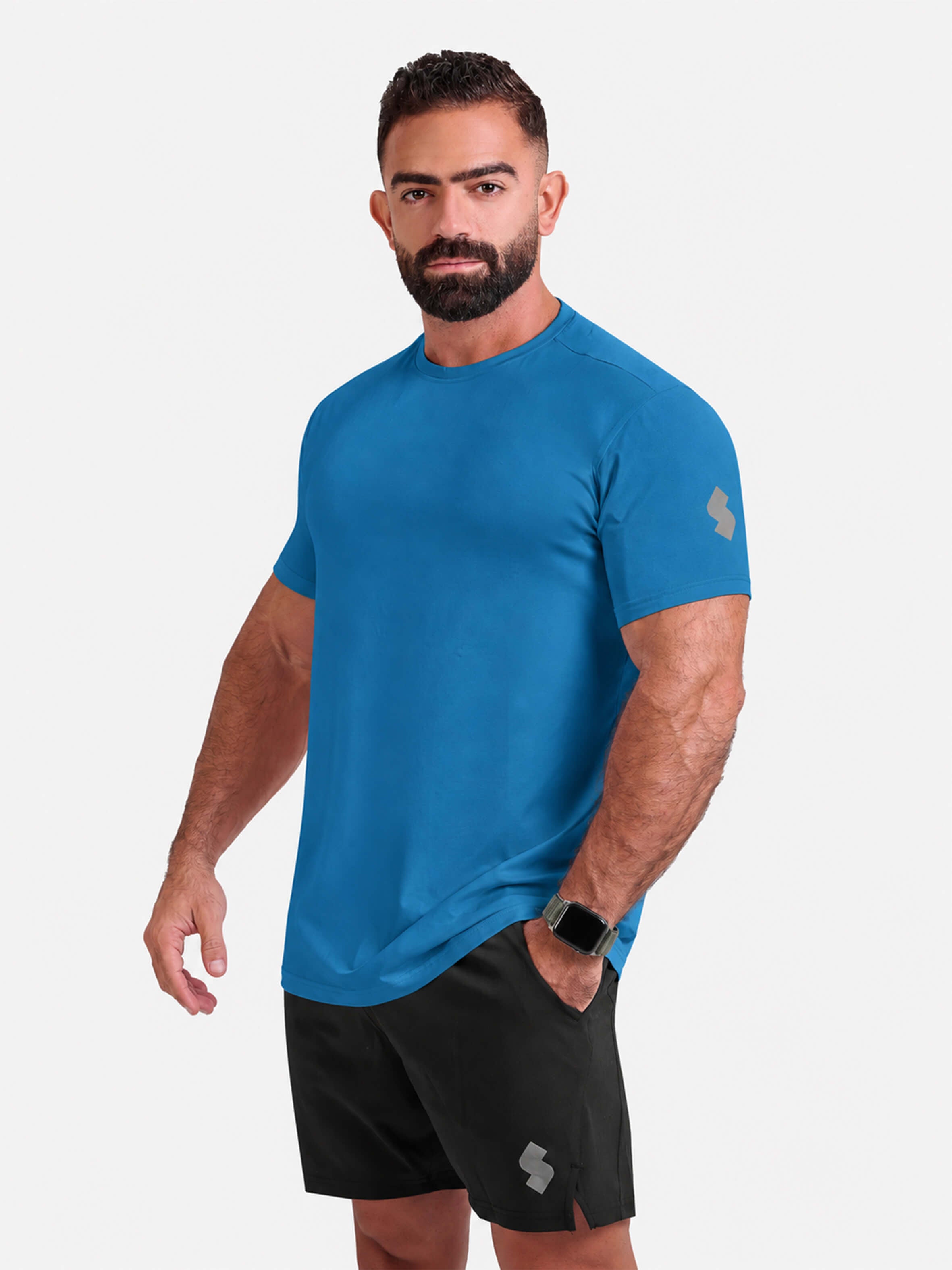 Men Solid Sports & Gym T-shirt by KAF