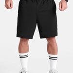 Black 7 inch sports shorts by KAF