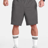 Gray 7 inch sports Gym shorts by KAF