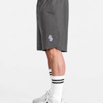 Gray 7 inch sports Gym shorts by KAF