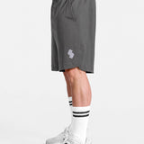 Gray 7 inch sports Gym shorts by KAF