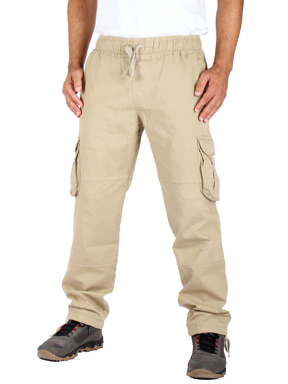 Unisex Khaki Cargo Pants - Beige