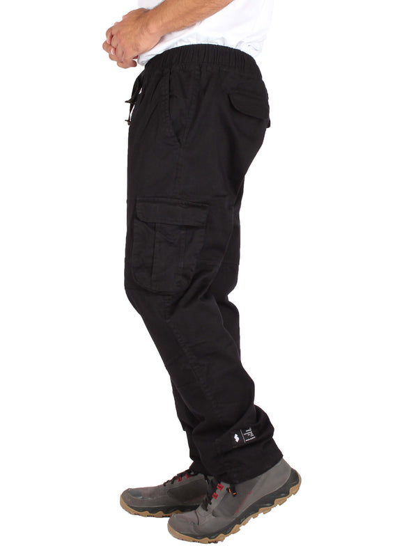 Unisex Khaki Cargo Pants - Black