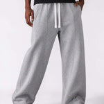 Men & Unisex Heather Gray Wide-Leg Cotton Pants by KAF