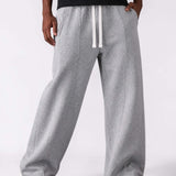 Men & Unisex Heather Gray Wide-Leg Cotton Pants by KAF