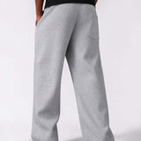 Men & Unisex Heather Gray Wide-Leg Cotton Pants by KAF