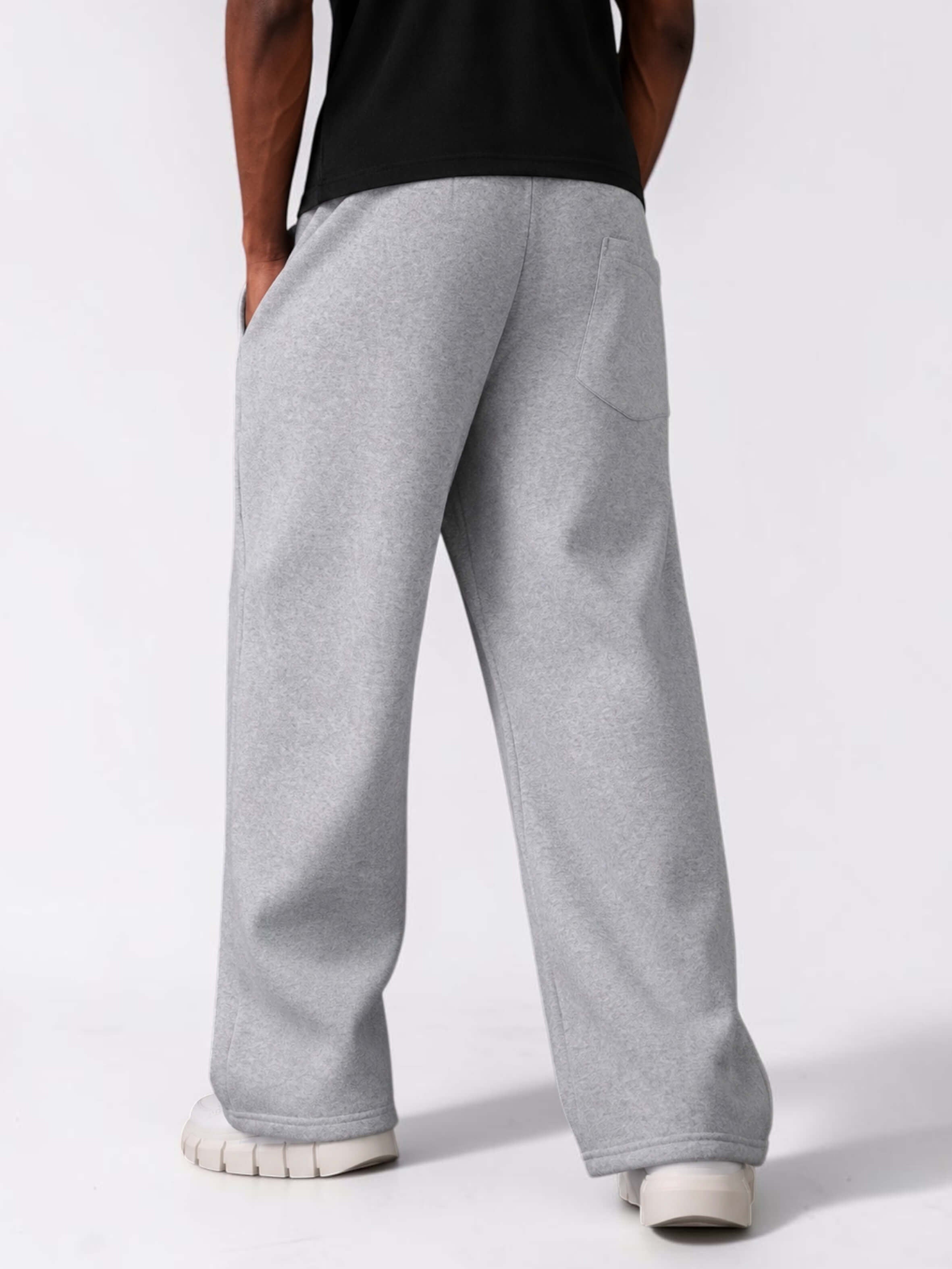 Men & Unisex Heather Gray Wide-Leg Cotton Pants by KAF