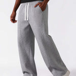 Men & Unisex Heather Gray Wide-Leg Cotton Pants by KAF