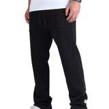 Straight fit cotton sweatpants 