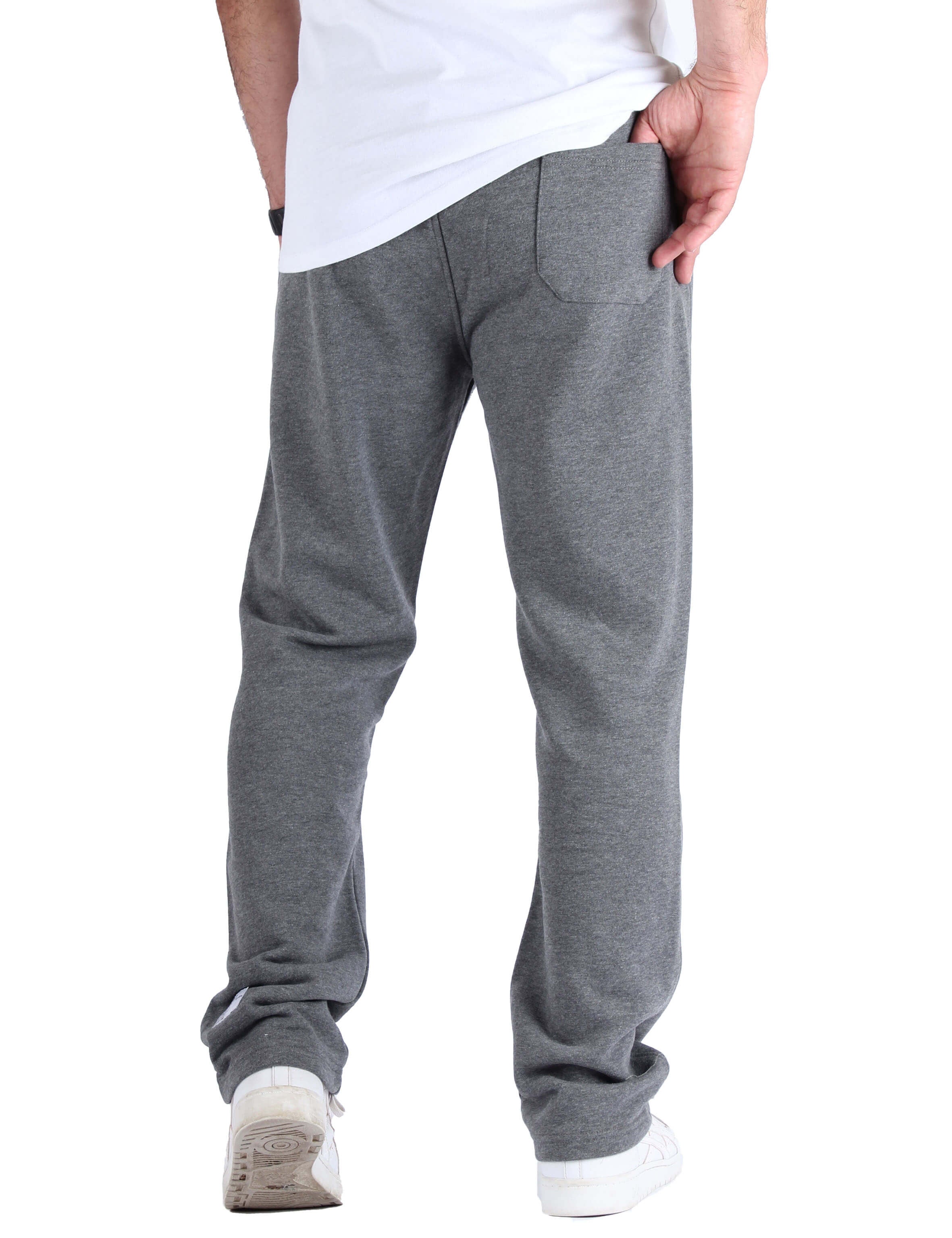 Straight fit cotton sweatpants 