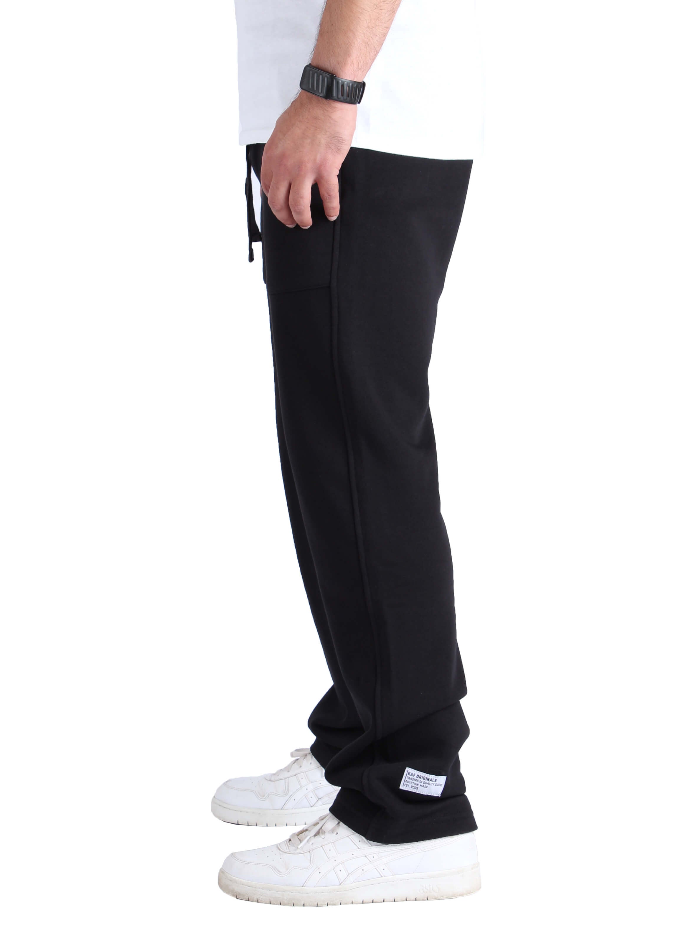 Straight fit cotton sweatpants 