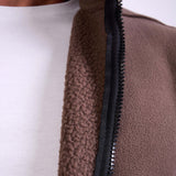 Minimalist Fleece Jacket - Brown