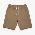 Man wearing cotton beige sweatshorts by KAF
