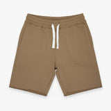 Man wearing cotton beige sweatshorts by KAF