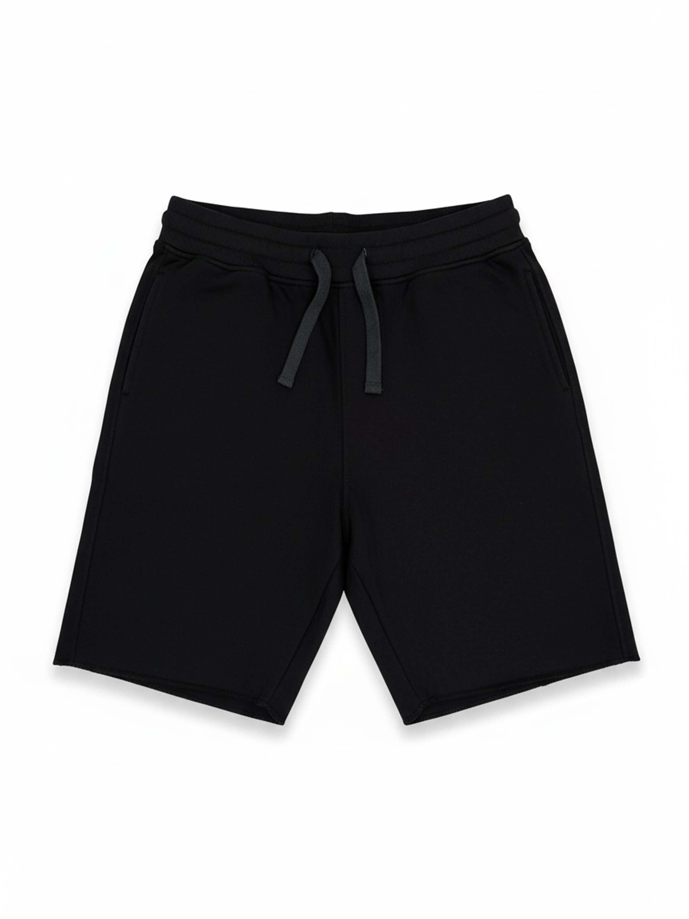Men cotton black sweatshorts by KAF