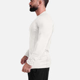 Off-White long-sleeve athletic sports mma compression rash-guard shirt by KAF