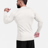 Off-White long-sleeve athletic sports mma compression rash-guard shirt by KAF