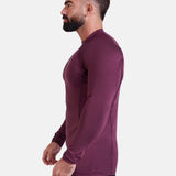 T103 Long Sleeve Hi-Dri Sports Rashguard - Burgundy