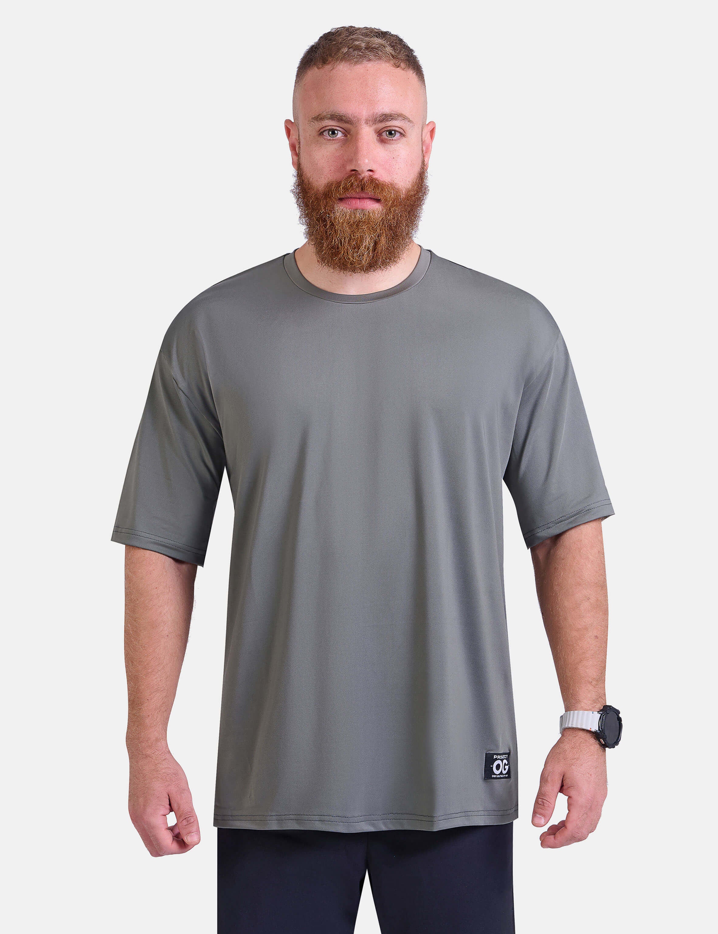 Man wearing oversized sports & gym shirt by KAF 