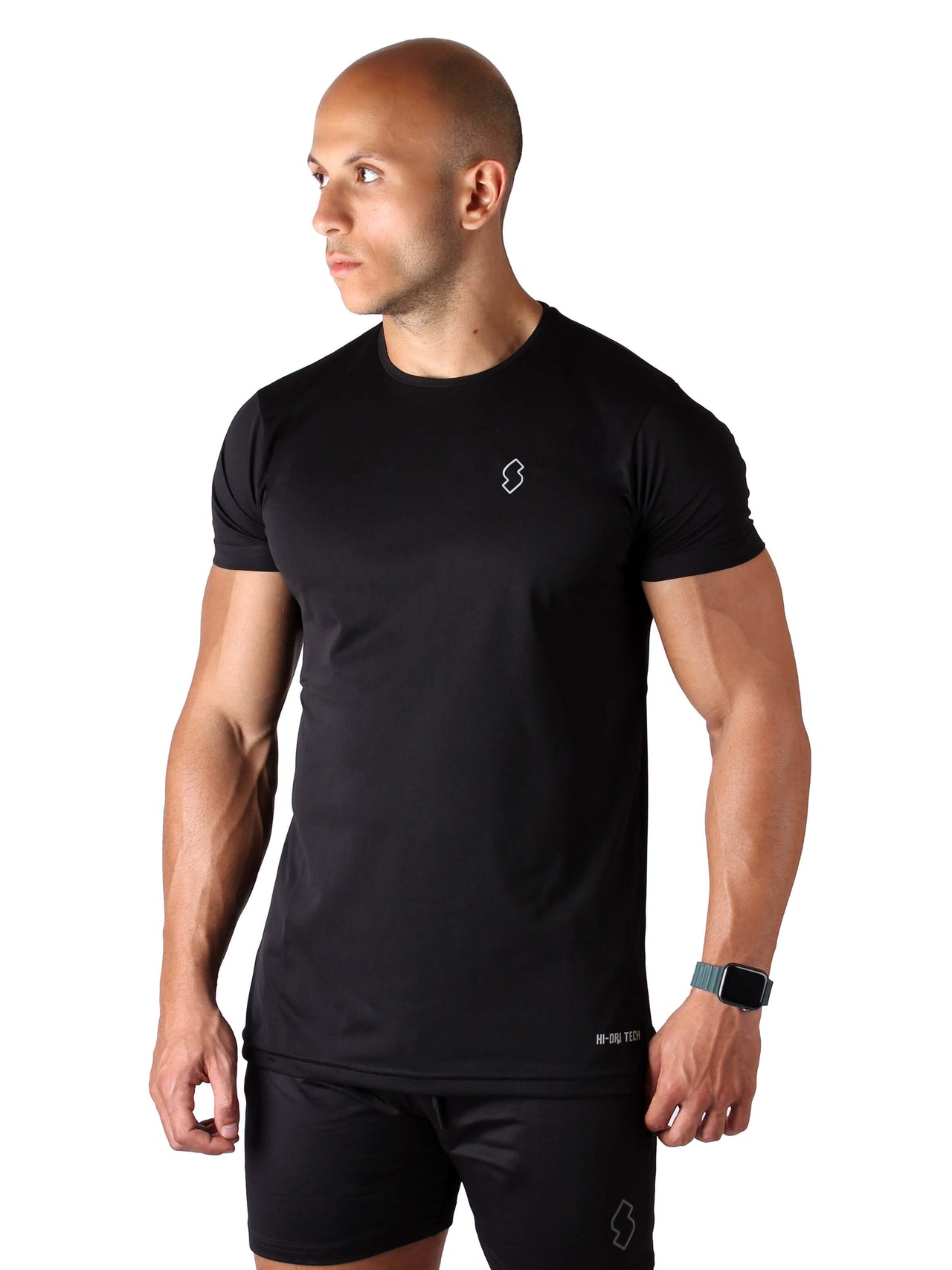 T11 Basic Hi-Dri Sports T-Shirts - Black