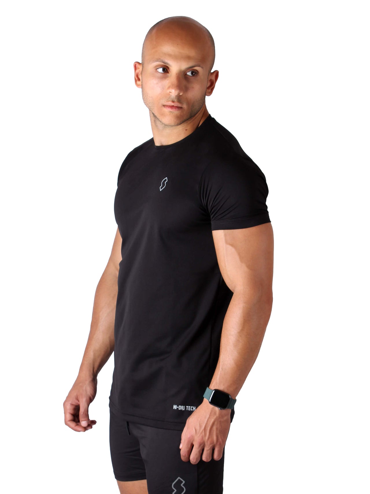 T11 Basic Hi-Dri Sports T-Shirts - Black