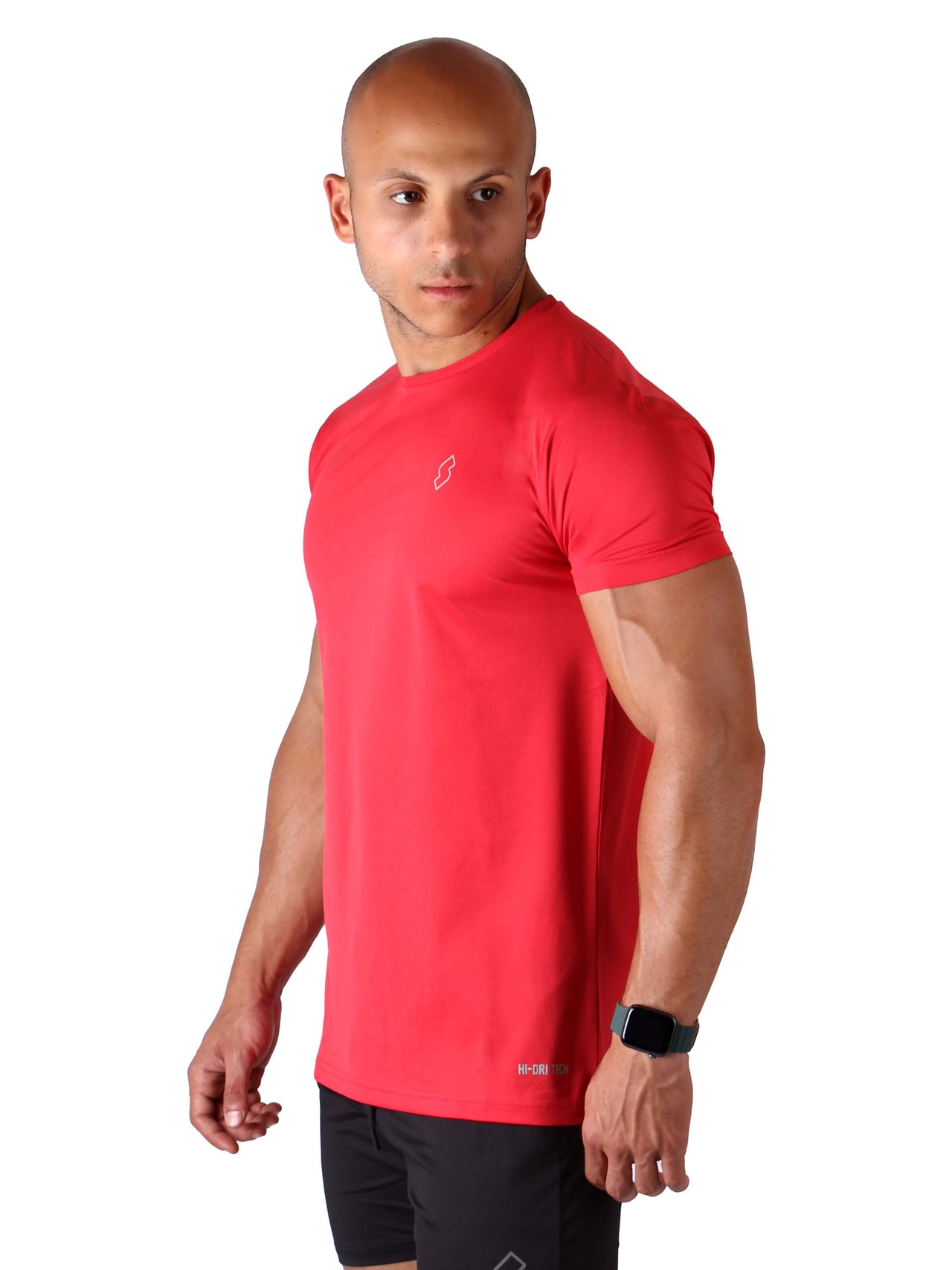 T11 Basic Hi-Dri Sports T-Shirts - Dynamic Red