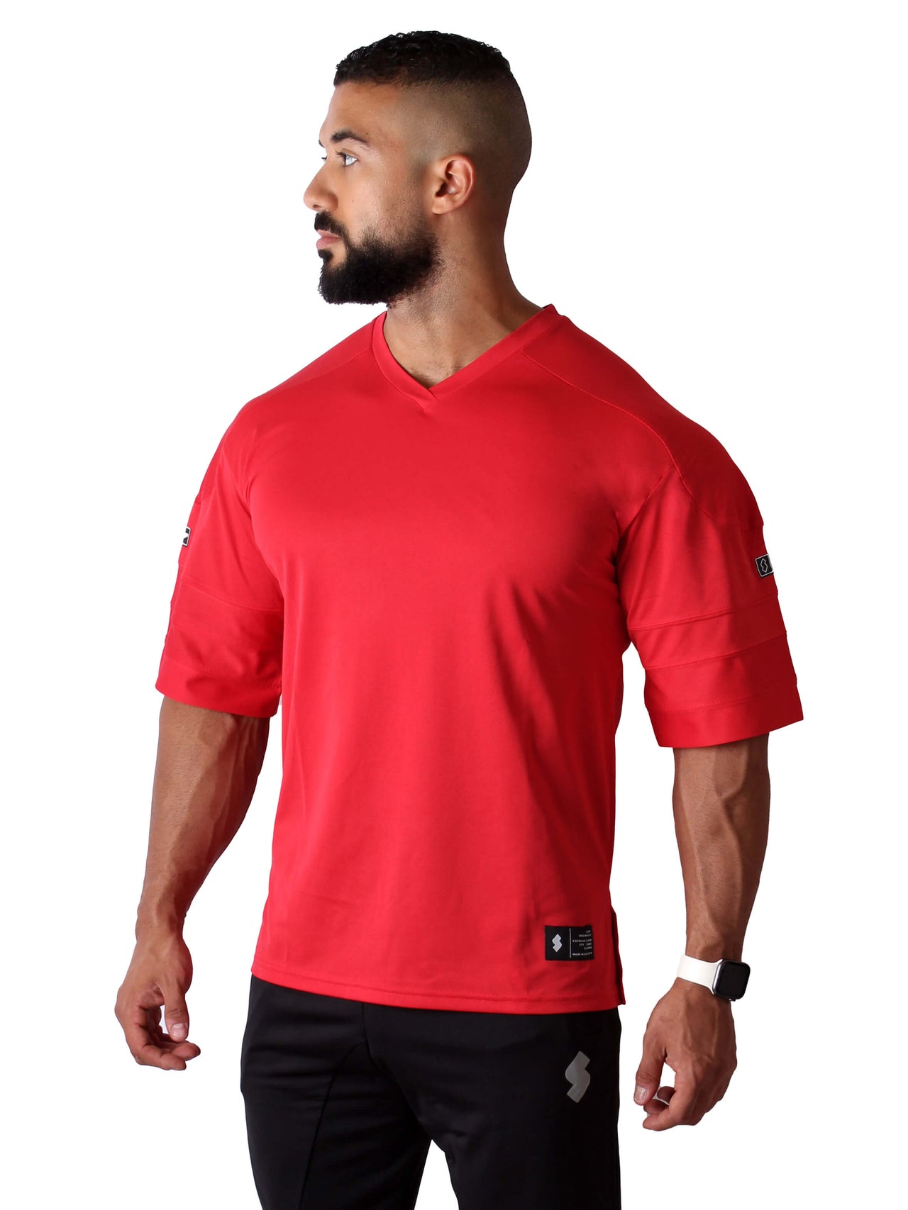 T20 Raider Oversized Hi-Dri Sports Shirt - Dynamic Red