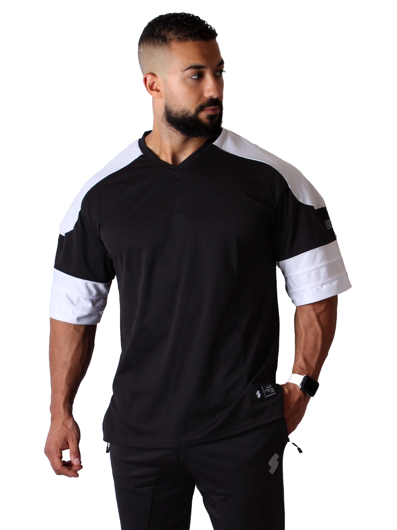 T20 Raider Oversized Hi-Dri Sports Shirt - Black