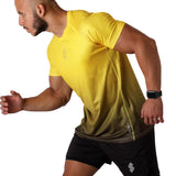 T22 Faded Hi-Dri Sports T-Shirt - Yellow
