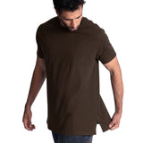 Men Premium Brown Plain Solid Cotton shirt