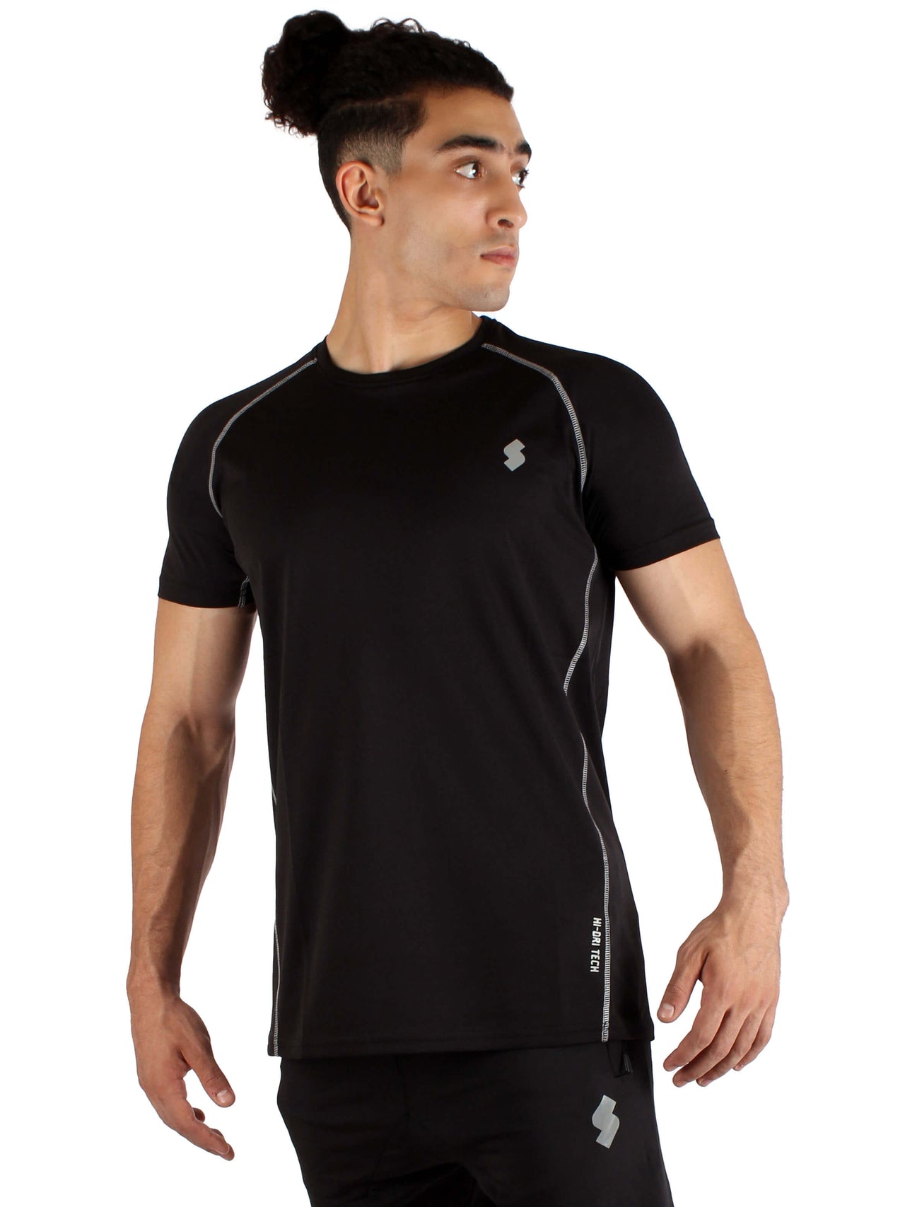 T18 Hi-Dri Raglan T-Shirt - Black