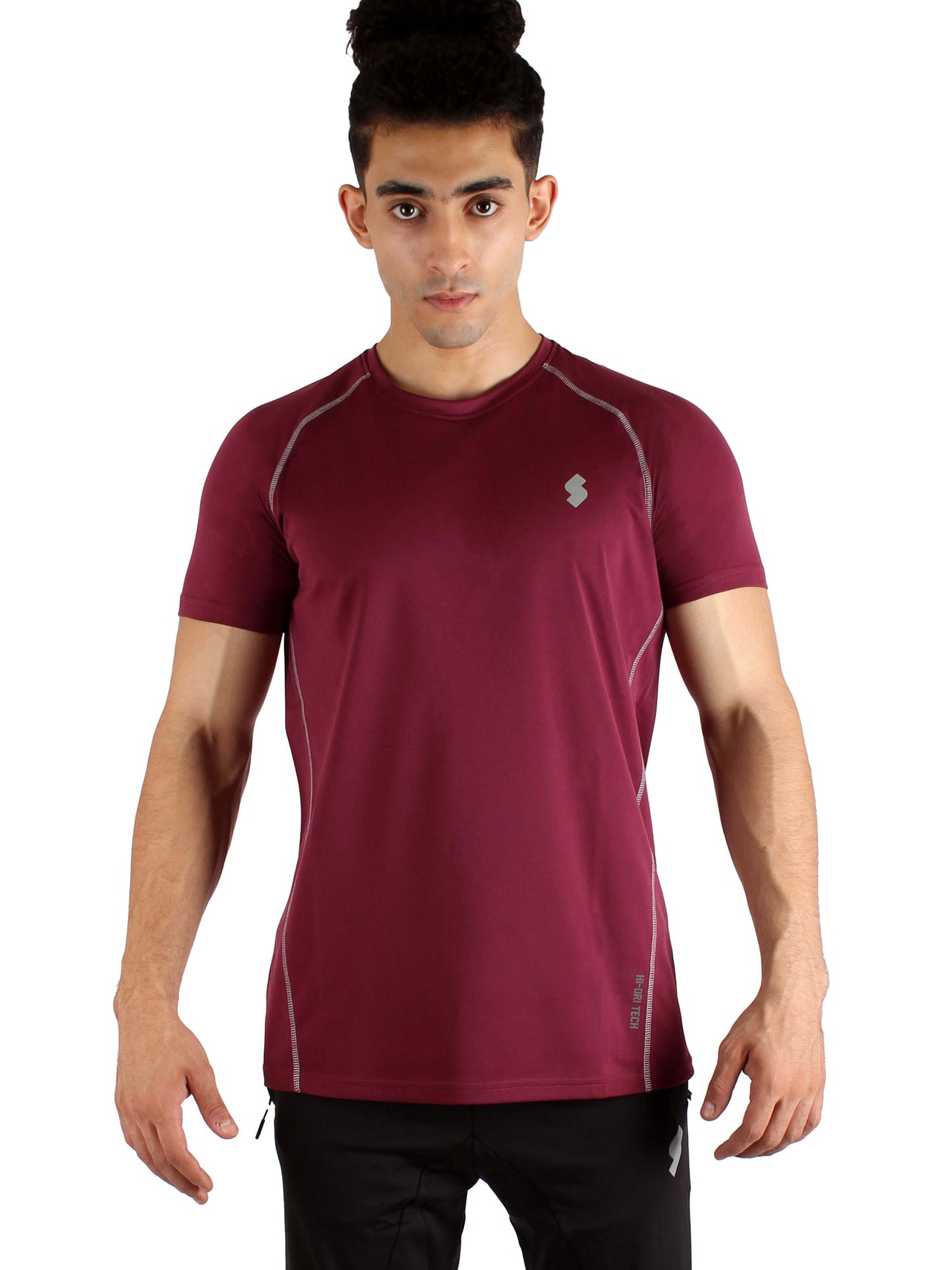 T18 Hi-Dri Raglan T-Shirt - Burgundy