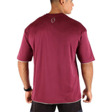 تي شيرت T19 كبير الحجم Hi-Dri - عنابي