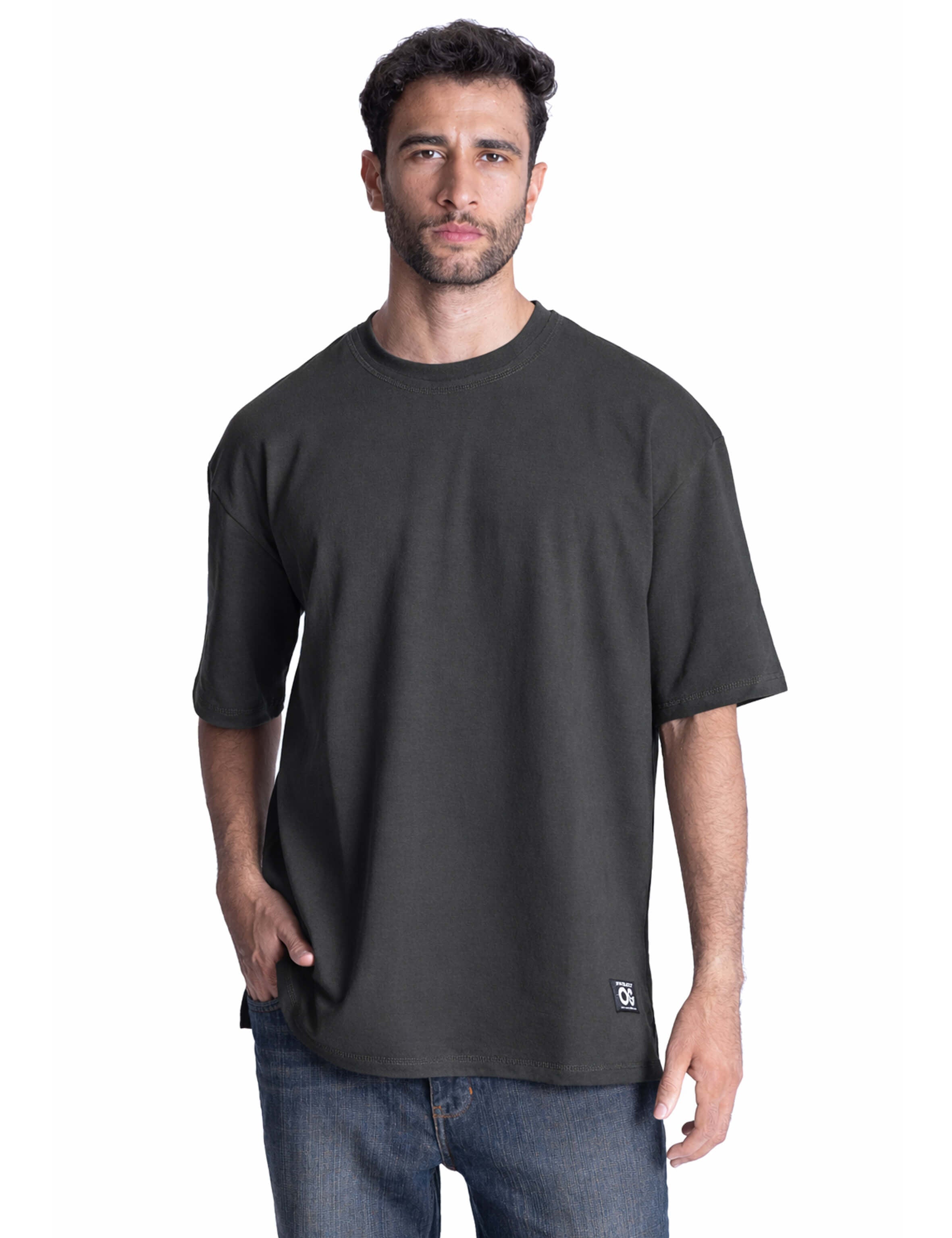 unisex men gray oversized cotton t-shirt