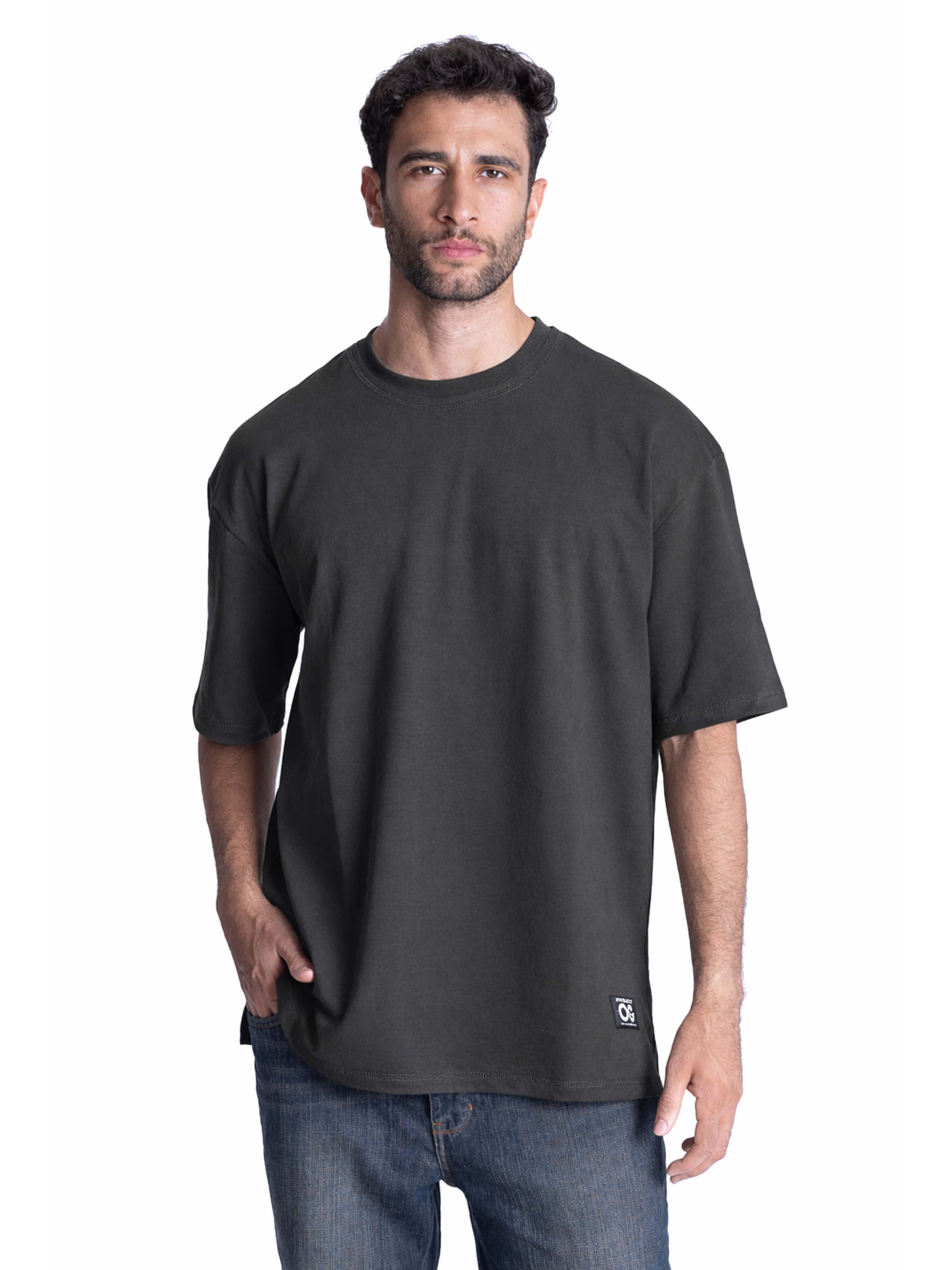 unisex men gray oversized cotton t-shirt