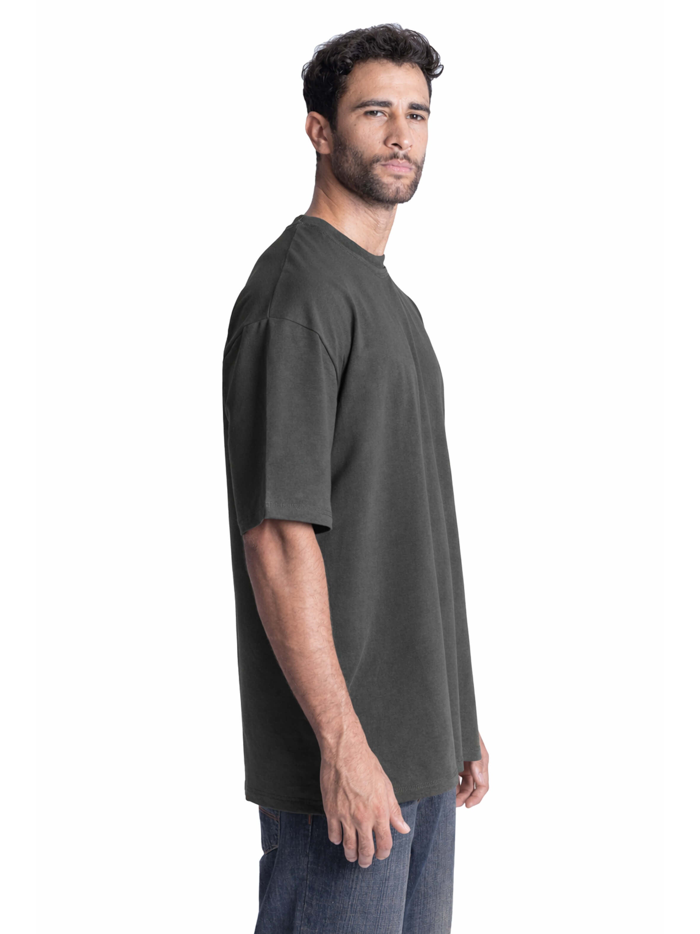 unisex men gray oversized cotton t-shirt