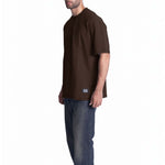 unisex men brown oversized cotton t-shirt