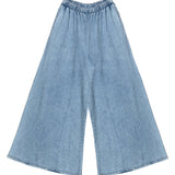 Women Super Wide-Leg Denim Pants - Blue