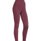 Women Burgundy buttery-soft sports leggings