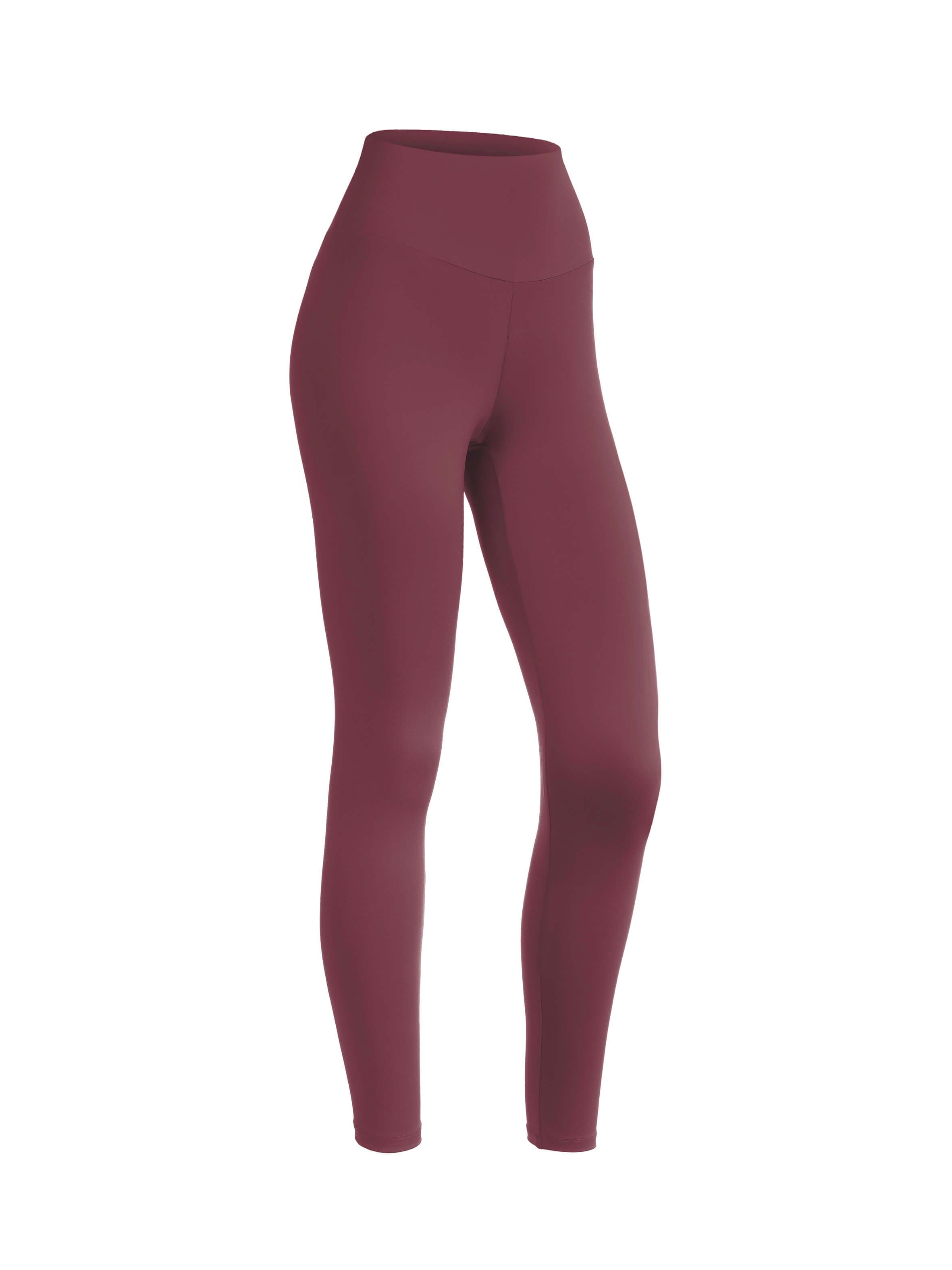 Women Burgundy buttery-soft sports leggings