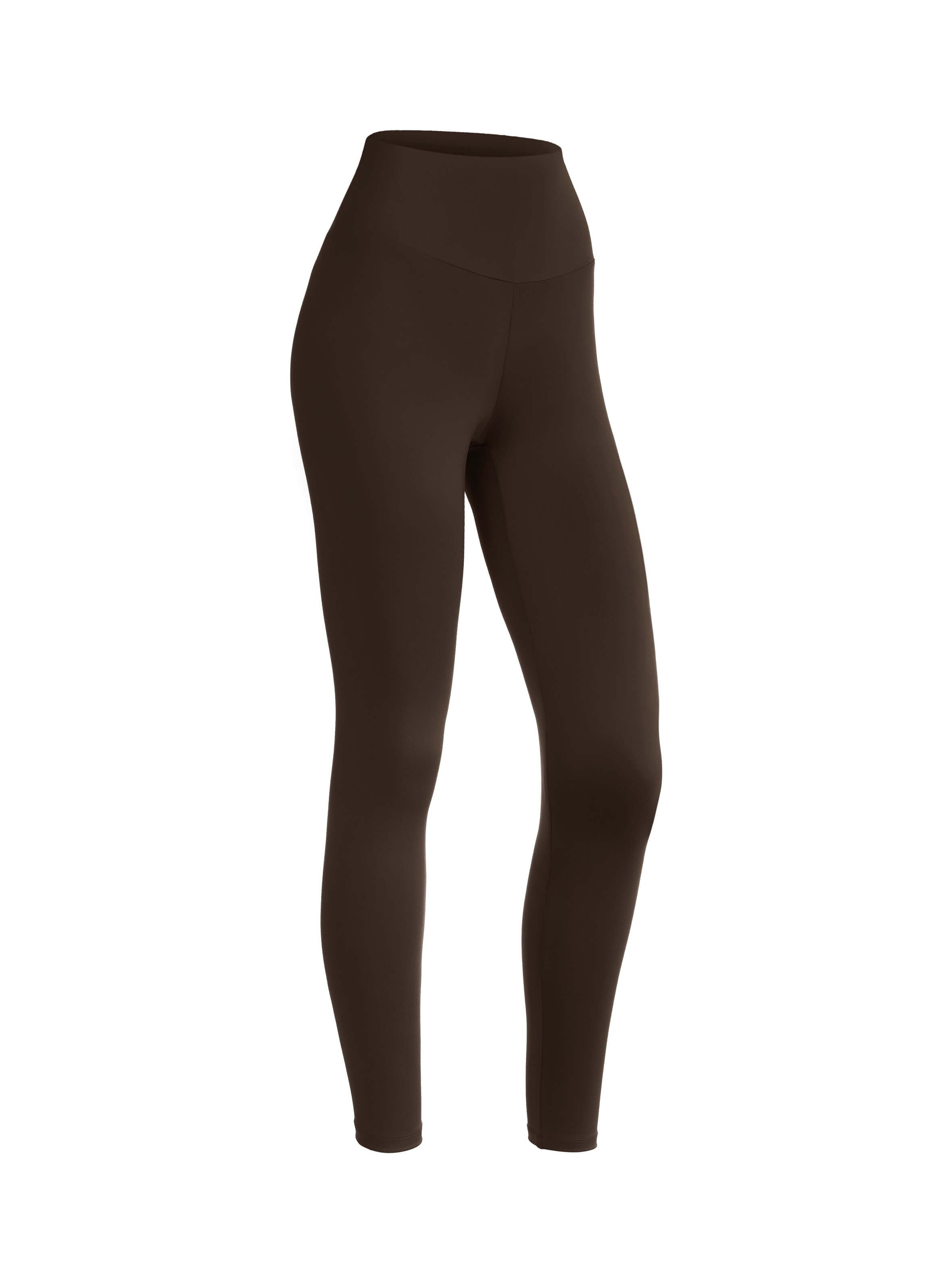 Women Dark brown Buttery-Soft high-waisted leggings for Gym Sports Workout by KAF wear Egypt