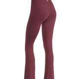 (SOON) QUWWA Hi-Dri Sports Flare Pants WP2- Burgundy