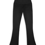 Black women sports flare pants by KAF