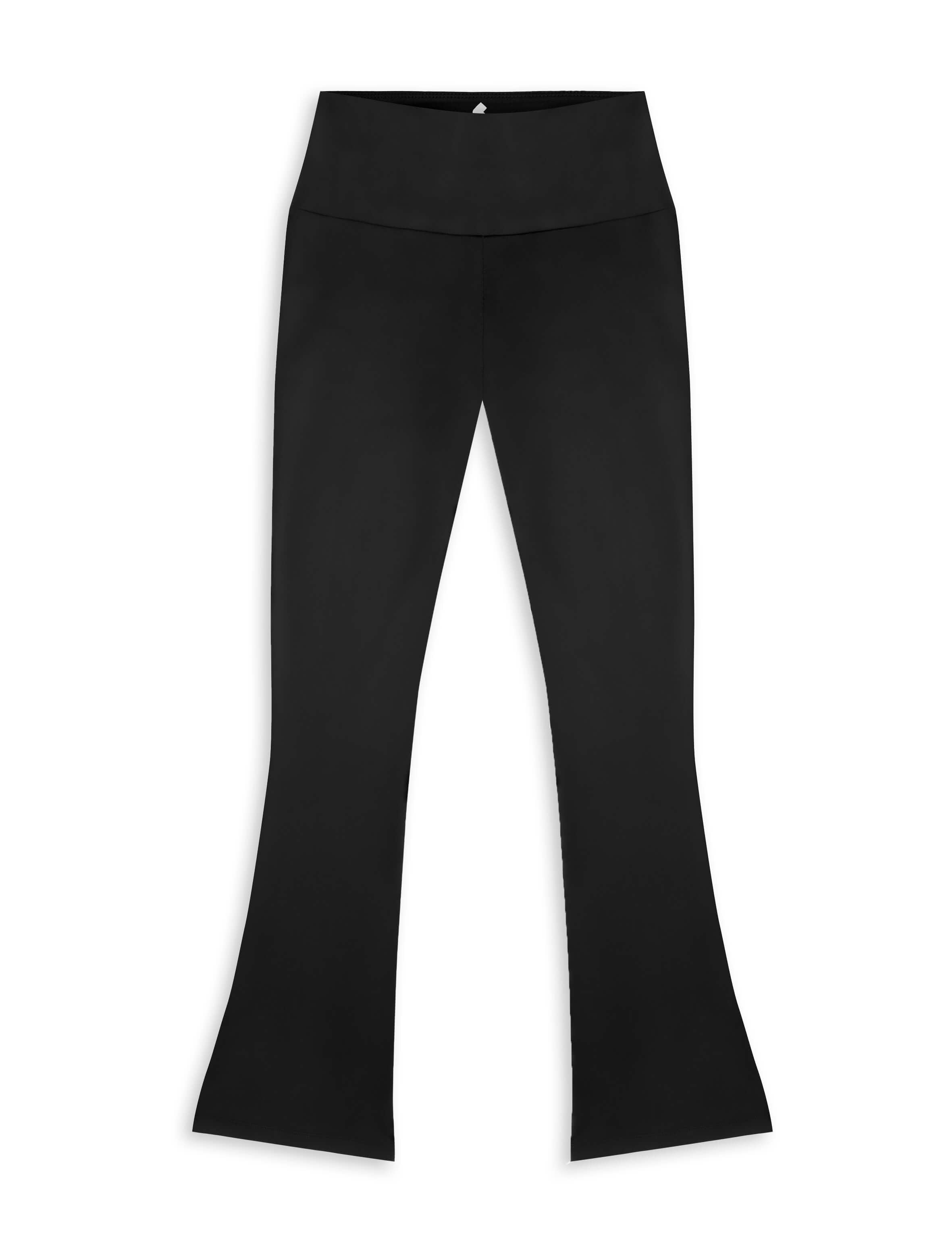 Black women sports flare pants by KAF