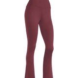 (SOON) QUWWA Hi-Dri Sports Flare Pants WP2- Burgundy