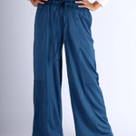 Teal wide-leg modest sports women pants by KAF