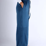 Teal wide-leg modest sports women pants by KAF