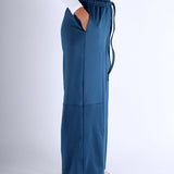 Teal wide-leg modest sports women pants by KAF