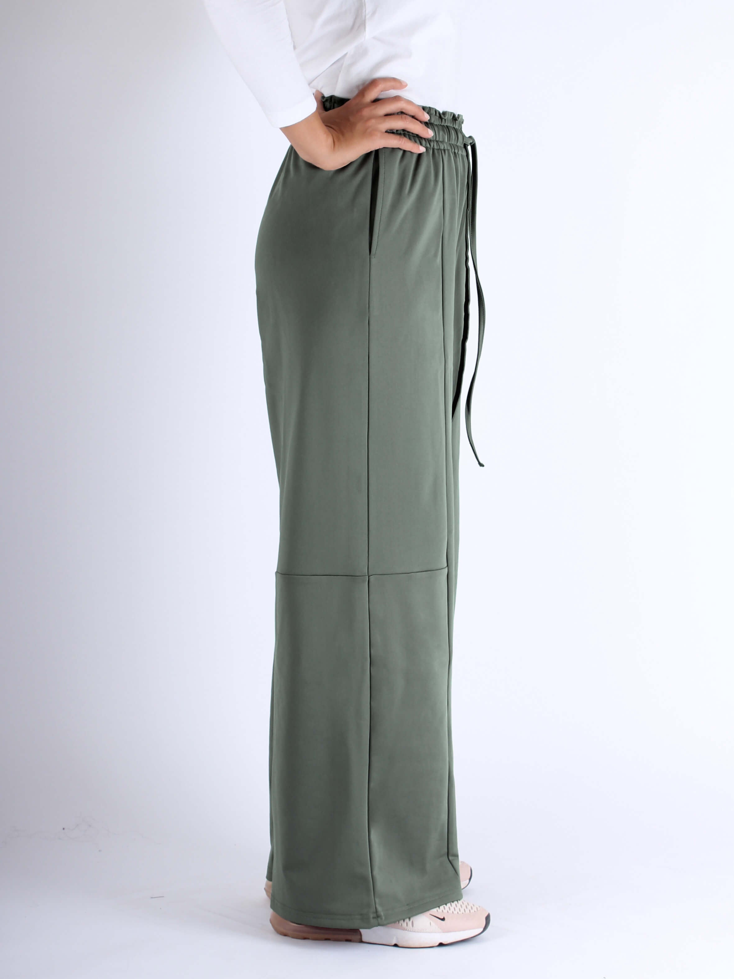 Women Modest Sports Wide-Leg Pants 