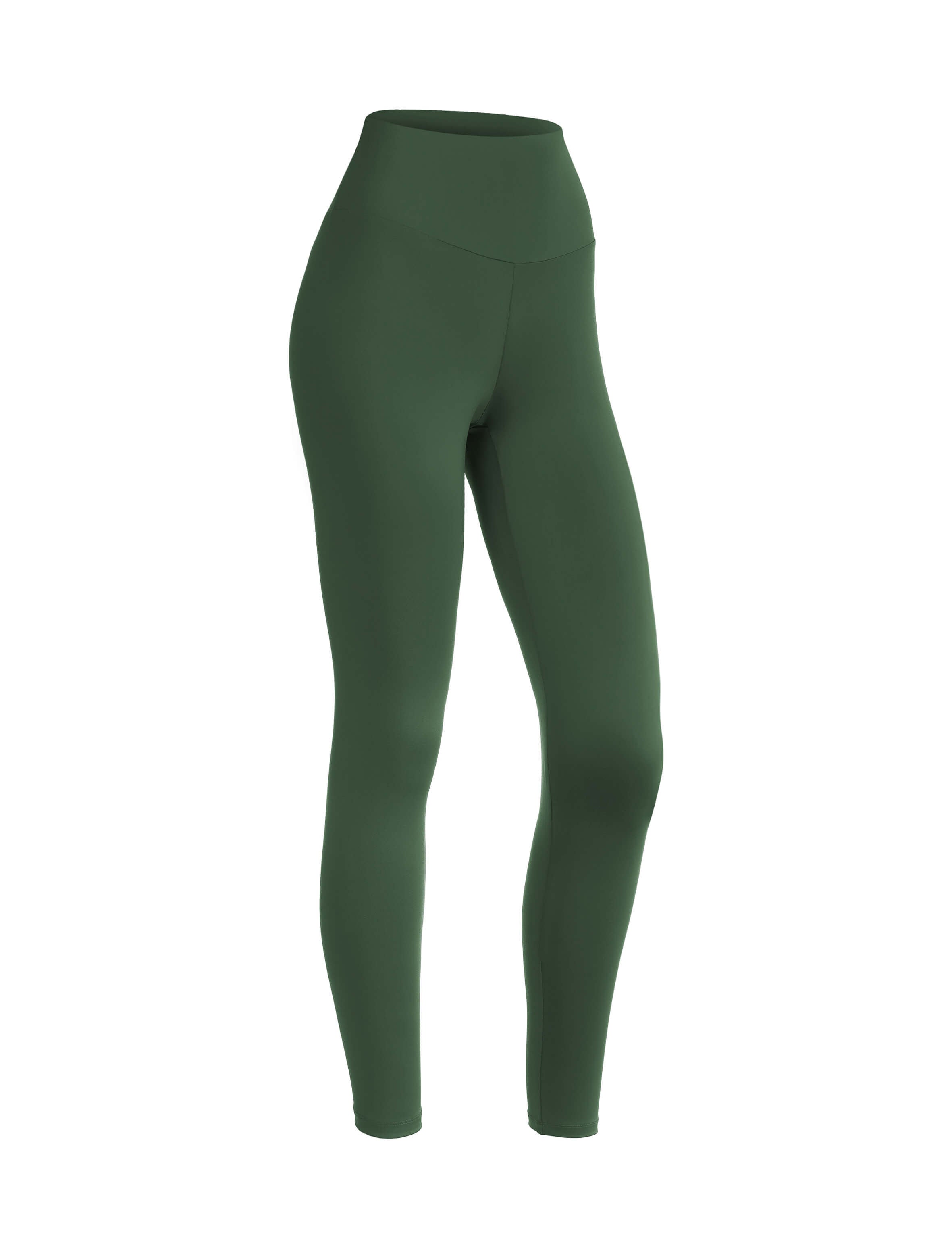 Women Olive buttery-soft sports leggings